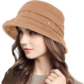 قبعة دلو زهرية قابلة للطي للنساء ذات حافة واسعة وكنيسة ديربي لحفلات الزفاف وقبعة شمس in Kuwait