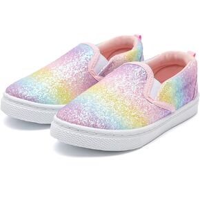 K KomForme Toddler Girls & Boys Slip On Canvas Sneakers Moccasins Kids Tennis Shoes