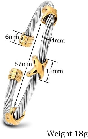 OSIRIDEH2 Cable Bracelets For Women, Multifunctional Twisted Bracelets for Women, Famous Twisted Cable Bracelets Bracelet Designs Women's Bracelets Fashion Jewelry Trendy Women' in Kuwait