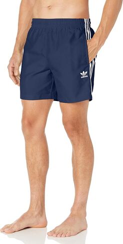 شورت السباحة القياسي Adicolor Classics 3-Stripes للرجال من أديداس أوريجينالز in Kuwait