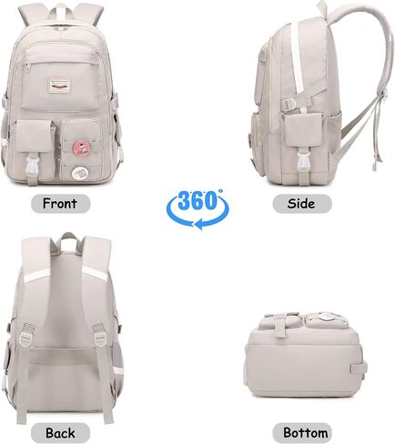 Makukke School Backpacks for Teen Girls - Laptop Backpacks 15.6 Inch College Cute Bookbag Anti Theft Women Casual Daypack in Kuwait