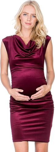My Bump Maternity Dress Velvet - Premium Soft Stretch Baby Shower Photography Party Bodycon in Kuwait