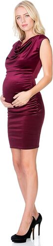 My Bump Maternity Dress Velvet - Premium Soft Stretch Baby Shower Photography Party Bodycon in Kuwait