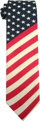 GUUNIEE Men's American Flag Ties Formal 3.25 Inches USA Flag Neckties in Saudi Arabia