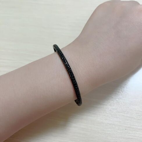 DEAROK 14K سوار ذهب للنساء الأفعى الكفة سوار للفتيات المفتوحة الإسورة الخرز الأسود سوار ل Grils الصداقة هدية in Kuwait
