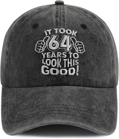 Splash Brothers Customized Funny Embroidered 61th 62th 63th 64th 65th 66th 67th 68th 69th Birthday Gifts Hat for Men Women in Kuwait
