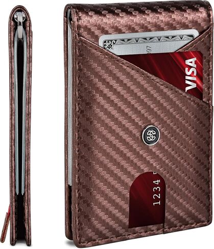 Suavell Slim Wallets for Men. RFID Money Clip Wallet, Slim Wallet, Thin Front Pocket Credit Card Wallet, Minimalist Bifold in Kuwait