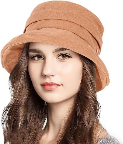 قبعة دلو زهرية قابلة للطي للنساء ذات حافة واسعة وكنيسة ديربي لحفلات الزفاف وقبعة شمس in Kuwait