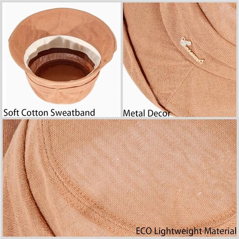 قبعة دلو زهرية قابلة للطي للنساء ذات حافة واسعة وكنيسة ديربي لحفلات الزفاف وقبعة شمس in Kuwait