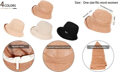 قبعة دلو زهرية قابلة للطي للنساء ذات حافة واسعة وكنيسة ديربي لحفلات الزفاف وقبعة شمس in Kuwait