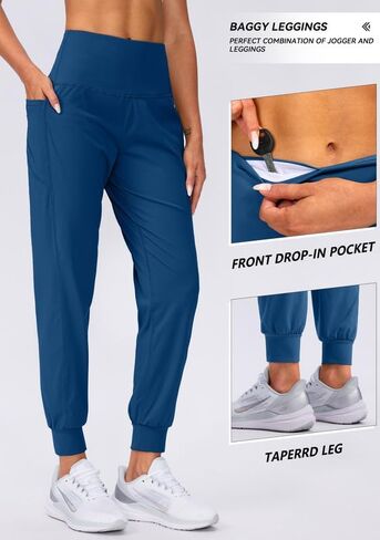 Viodia Women's Joggers with Pockets High Waisted Athletic Workout Yoga Jogger Pants for Women Tapered Sweatpants in Kuwait