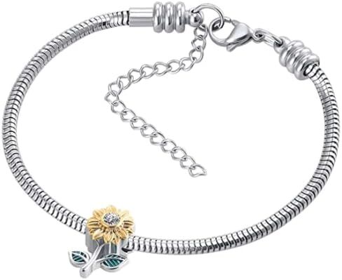 DWJSu Christmas Wife Mama Bea Bead Blur Crystal Butterfly Sunflower Cross Religious Charm fit CharMS Bracelet in Saudi Arabia