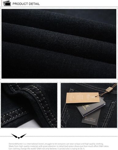 Demon&Hunter 808 Series Men's Skinny Slim Jeans in Kuwait