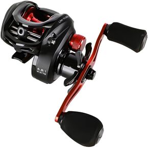 Lava Baitcasting Fishing Reels 7oz Ultralight Baitcaster Reel with Magnetic Braking System, 7+1 Stainless Steel Ball Bearings, 13.2lbs Max Drag High-Strength Graphite Frame in Kuwait