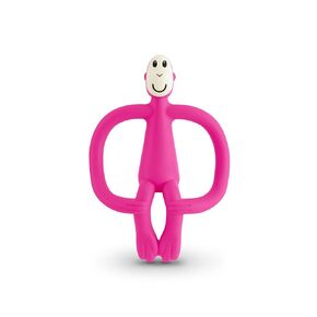 Original Teething Toy for Baby 3 Months+, BPA-Free Food Grade Silicone, Easy to Hold & Naturally Fits in Mouth, Stimulates and Massages Sore Gums, Pink in Kuwait
