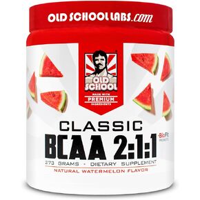 Old School Labs Classic BCAA 2:1:1 - أحماض أمينية متفرعة السلسلة للعضلات الهزيلة والتعافي مع البروبيوتيك الحيوي - نكهة البطيخ الطبيعية تصنع مشروبًا لذيذًا أثناء أي نشاط in Kuwait