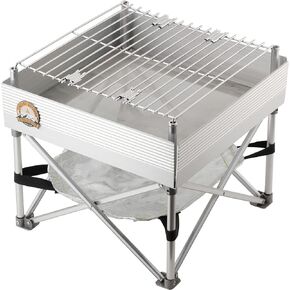 Campfire Defender Protect Preserve Trailblazer - Leave No Trace Portable Camp Stove/Fire Pit | 3 lbs Total Weight | 12" x 12" Never Rust Design in Saudi Arabia