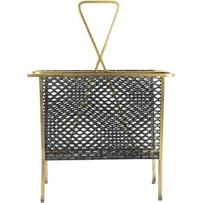 Creative Co-op Magazine Rack, Gold in Kuwait