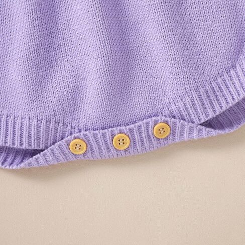 XIXIXIU Baby Cute Sweater Flower Embroidery Warm knit Bodysuit For Spring Comfy Romper Clothes in Saudi Arabia