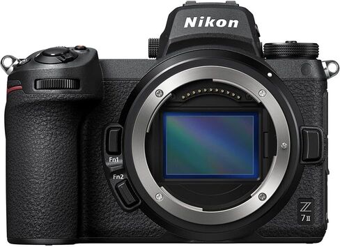 Nikon Z 7II 45.7MP Mirrorless Digital Camera (Body Only) (1653) USA Model Deluxe Bundle with 64GB XQD Memory Card + Nikon Digital Camera Bag + Corel Editing Software + Much More in Saudi Arabia