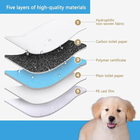 وسائد للكلاب، وسائد تدريب الجراء على التبول فائقة الامتصاص ومقاومة للتسرب وتجف بسرعة، وسادة للحيوانات الاليفة للاستعمال مرة واحدة للكلاب والقطط والجراء والارانب وغيرها (13.1×13.1 انش/100 قطعة) in Kuwait