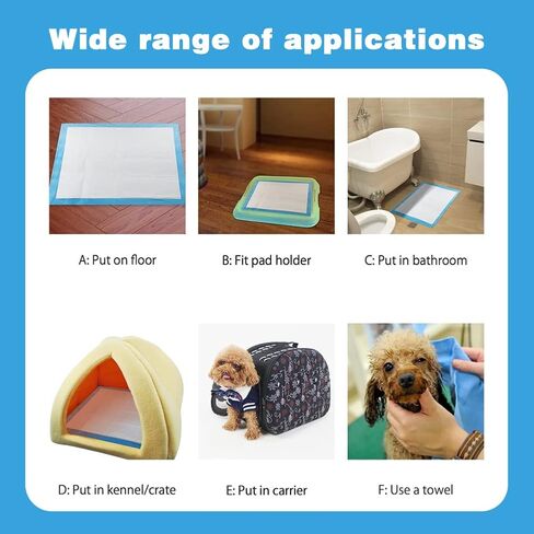 وسائد للكلاب، وسائد تدريب الجراء على التبول فائقة الامتصاص ومقاومة للتسرب وتجف بسرعة، وسادة للحيوانات الاليفة للاستعمال مرة واحدة للكلاب والقطط والجراء والارانب وغيرها (13.1×13.1 انش/100 قطعة) in Kuwait