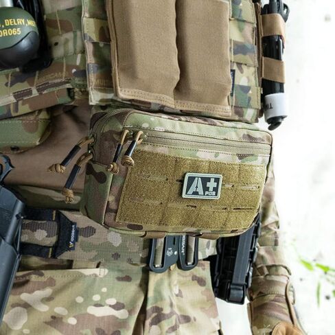 IDOGEAR MOLLE Pouch Admin تفريغ الحقائب التكتيكية الفرعية للبطن، حقيبة حمل مزدوجة الأغراض، حقيبة EDC مع خطاف MOLLE ولوحات حلقة لسترة 500D نايلون in Saudi Arabia