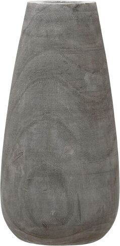 Creative Co-Op Paulownia Wood Grey Wash Vase in Saudi Arabia