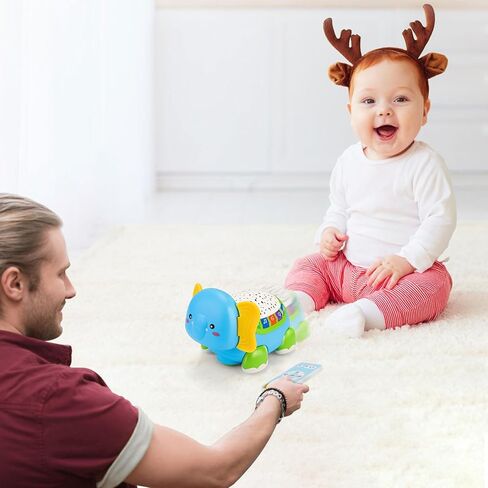 ألعاب الأطفال الزحف الموسيقية الفيل - لعبة طفل 18 شهرًا للأولاد والبنات هدية للرضع ألعاب موسيقى المشي للأطفال الصغار 18 شهرًا مع صوت خفيف ألعاب تعليمية تنموية للتعلم المبكر للأطفال in Kuwait
