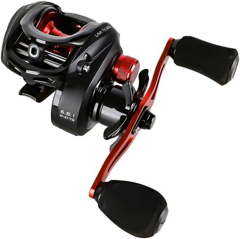 Lava Baitcasting Fishing Reels 7oz Ultralight Baitcaster Reel with Magnetic Braking System, 7+1 Stainless Steel Ball Bearings, 13.2lbs Max Drag High-Strength Graphite Frame in Kuwait