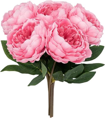 Artificial/Fake/Faux Flowers - Roses with 2 Blooms Coral 10PCS for Wedding, Home, Party, Restaurant in Saudi Arabia