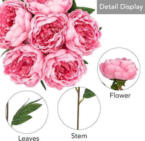 Artificial/Fake/Faux Flowers - Roses with 2 Blooms Coral 10PCS for Wedding, Home, Party, Restaurant in Saudi Arabia