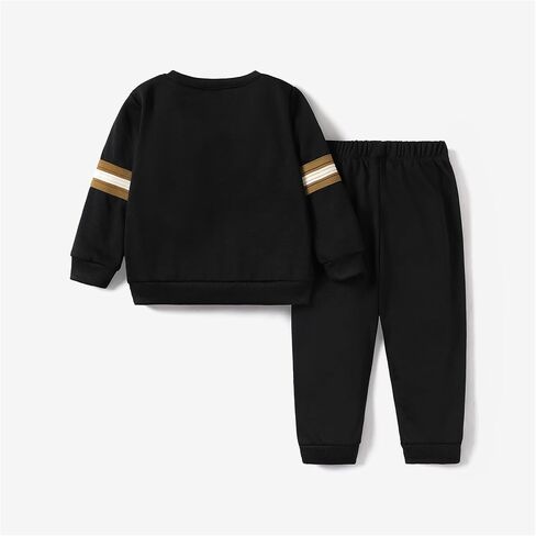 PATPAT Toddler Baby Boy Fall Winter Clothes 2-Piece Fun Prints Long Sleeve Top and Pant Playwear Set for Boys in Saudi Arabia