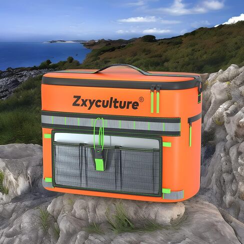 Zxyculture Kayak Cooler, Seat Back Cooler for Kayak with Lawn-Chair Style Seats, Waterproof Ice Chest for Kayak Paddle Board, Essential Kayak Accessories for Fishing in Kuwait