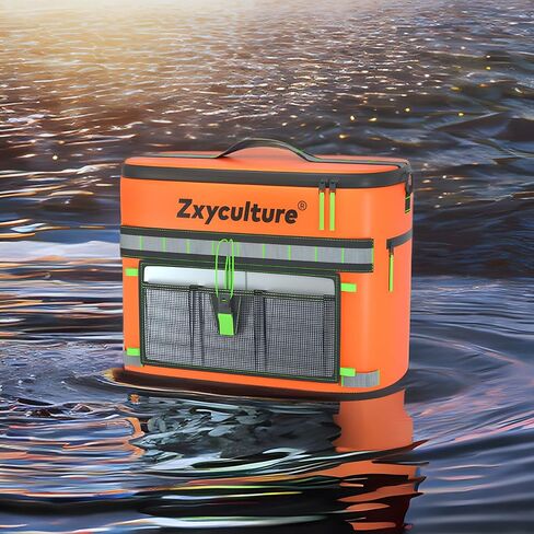 Zxyculture Kayak Cooler, Seat Back Cooler for Kayak with Lawn-Chair Style Seats, Waterproof Ice Chest for Kayak Paddle Board, Essential Kayak Accessories for Fishing in Kuwait