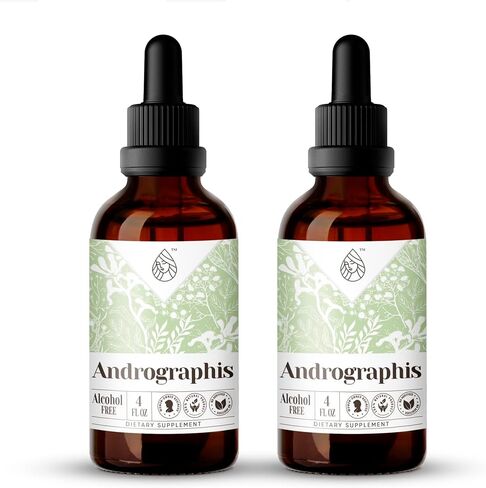 Andrographis Alcohol-Free Natural Tincture Extract, Immune System Booster, Liquid Drops Made from 100% Andrographis (Andrographis paniculata) Dried Herb (2 fl oz) in Saudi Arabia