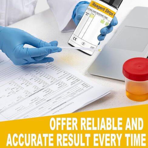 مجموعة شرائط اختبار بروتين البول 100 قيراط - سهلة الاستخدام للحصول على نتائج سريعة ودقيقة، شرائط اختبار بروتين البول في المنزل، نتائج سهلة القراءة | 100 شريط in Kuwait