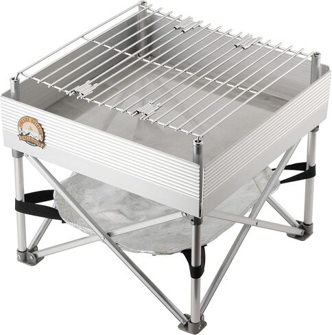 Campfire Defender Protect Preserve Trailblazer - Leave No Trace Portable Camp Stove/Fire Pit | 3 lbs Total Weight | 12" x 12" Never Rust Design in Saudi Arabia