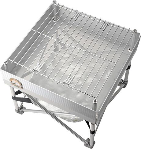 Campfire Defender Protect Preserve Trailblazer - Leave No Trace Portable Camp Stove/Fire Pit | 3 lbs Total Weight | 12" x 12" Never Rust Design in Saudi Arabia