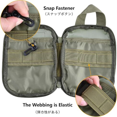 JEELAD Molle Pouches Tactical Pouches EDC Tool Bag Hanging Waist Bag Military Carry Accessory Belt Utility Pouch in Kuwait