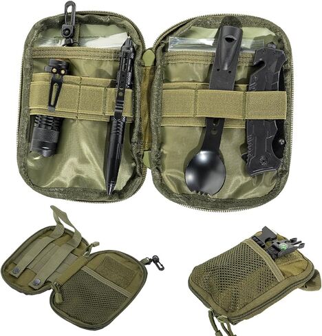 JEELAD Molle Pouches Tactical Pouches EDC Tool Bag Hanging Waist Bag Military Carry Accessory Belt Utility Pouch in Kuwait
