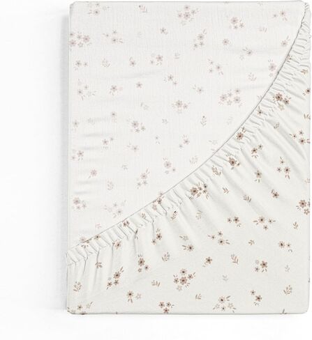 MakeMake Organics Organic Twin Fitted Sheet Set GOTS Certified Organic Cotton Fitted Sheet with Pillowcase Ultra Soft Non Toxic Breathable Hypoallergenic Outer Space Celestial (Twin, Astronaut) in Saudi Arabia