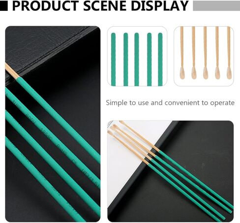 Wooden Ear Wax Pick Needles: 10Pcs Ear Wax Removal Kit Ear Picker Curette Cleaner Reusable Ear Cleaner Wood Ear Wax Remover Ear Cleansing Tool Set for Kids Adults Ear Spoon in Saudi Arabia