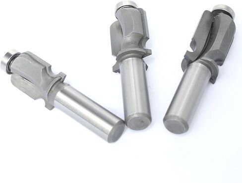 Akylin 3Pcs Wood-face Molding Router Bit Set,1/2" Shank,Decorative Edge Bits Radius 1/8",5/32",3/16",Edging Cutter for Wood Profiling,Routing,Molding in Saudi Arabia