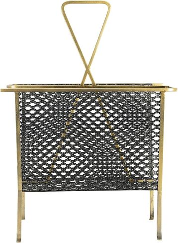 Creative Co-op Magazine Rack, Gold in Kuwait