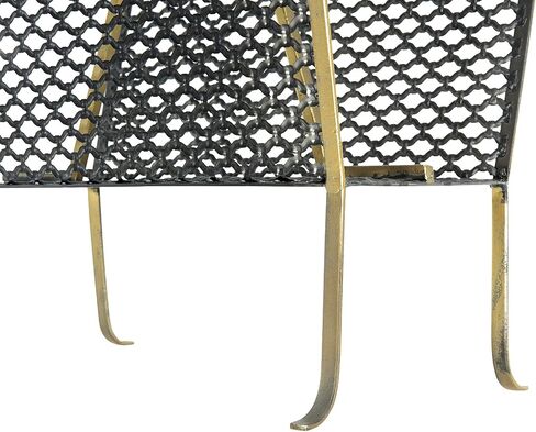 Creative Co-op Magazine Rack, Gold in Kuwait