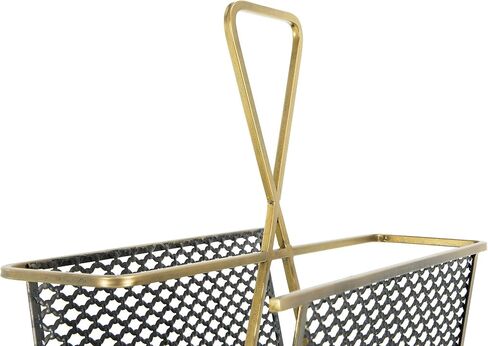 Creative Co-op Magazine Rack, Gold in Kuwait