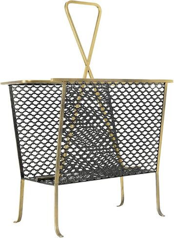 Creative Co-op Magazine Rack, Gold in Kuwait