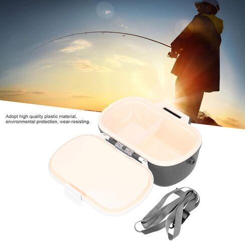 Worm Bait Holder Insulated Plastic Bait Earth Worm Holder Fishing Bait Case Fishing Tackle Container with Strap Bait Storage Easy to Reach Other Fishing Tools and Accessories in Saudi Arabia