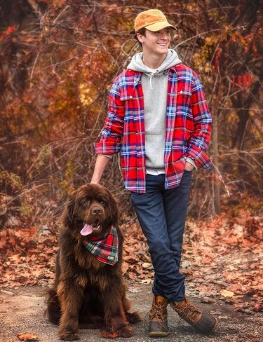 Christmas Dog Bandana in Tartan Plaid - Holiday Cozy Red Flannel Plaid Pet Bandana. Cute Dog Accessory for Fall and Winter for Large Medium and Small Dogs. in Saudi Arabia